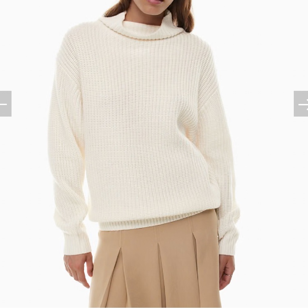 Wilfred Cream Cowl Neck Sweater